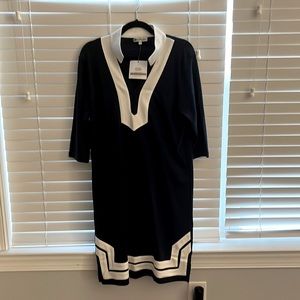 A brand new, elegant Navy Jane dress.